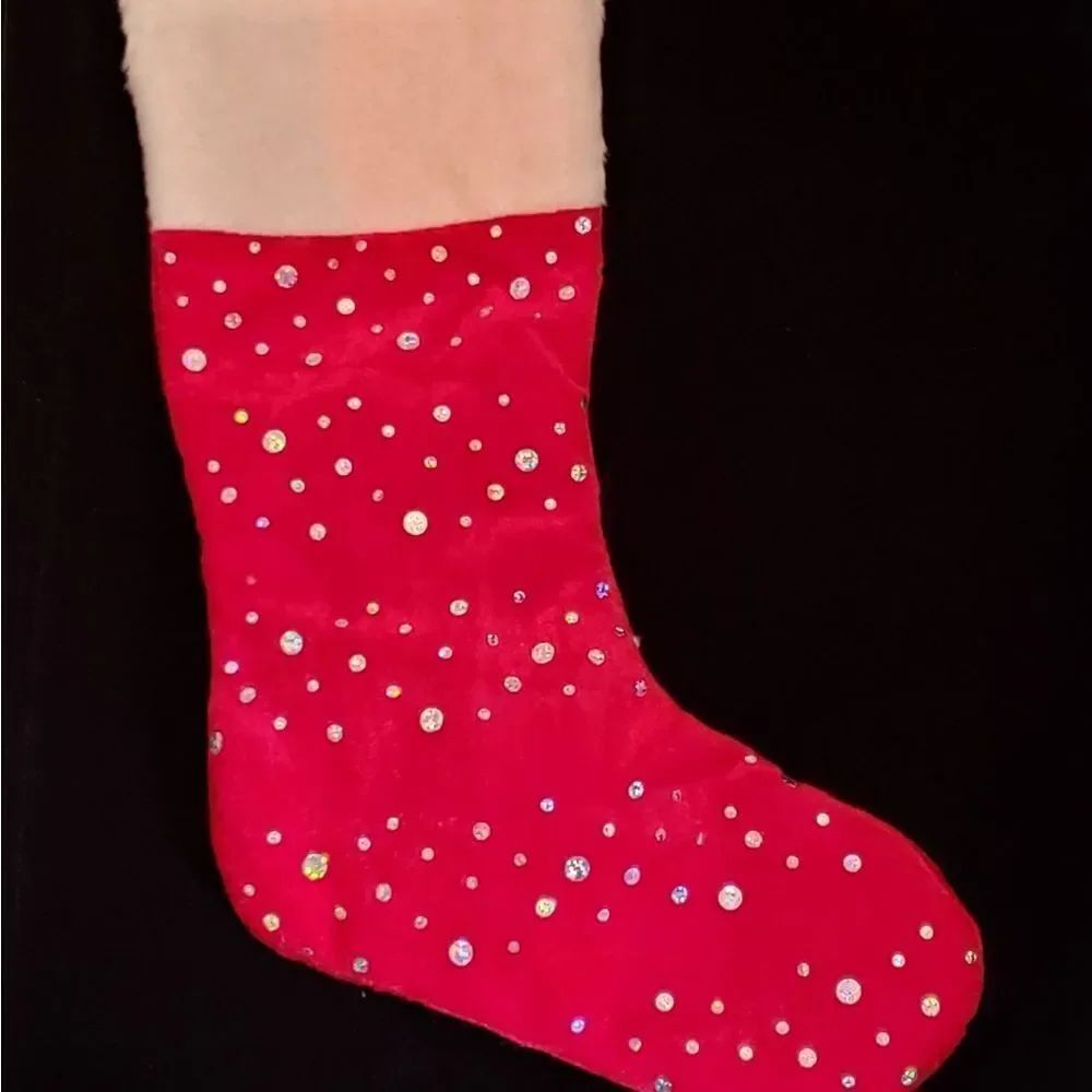 NWT Vintage Avon Sparkly Christmas Stocking